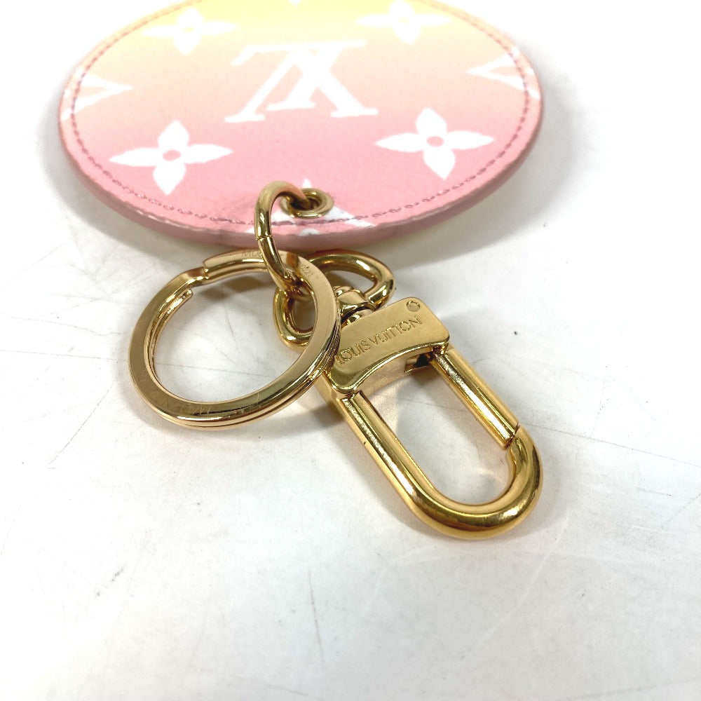 LOUIS VUITTON key ring M00285 Monogram canvas pink Monogram flower Portocles Illustrious Women Used Authentic