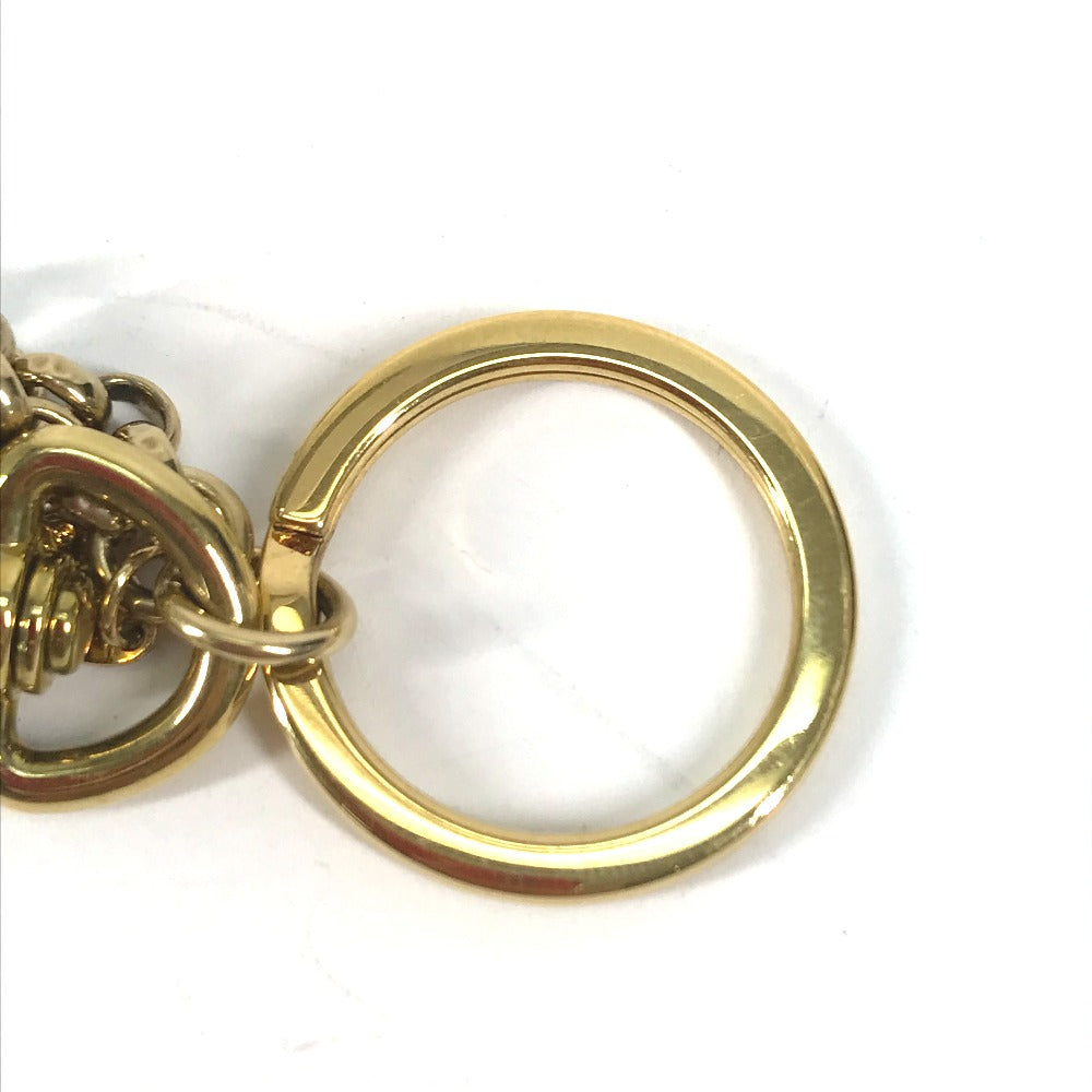 LOUIS VUITTON key ring M66979  Metal, Plastic black Padlock Rock motif keychain Women Used Authentic