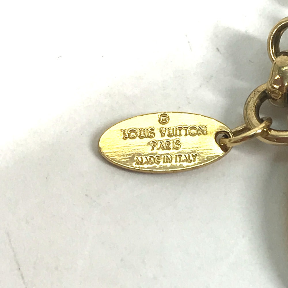 LOUIS VUITTON key ring M66979  Metal, Plastic black Padlock Rock motif keychain Women Used Authentic