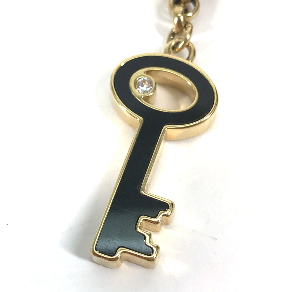 LOUIS VUITTON key ring M66979  Metal, Plastic black Padlock Rock motif keychain Women Used Authentic