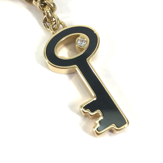 LOUIS VUITTON key ring M66979  Metal, Plastic black Padlock Rock motif keychain Women Used Authentic