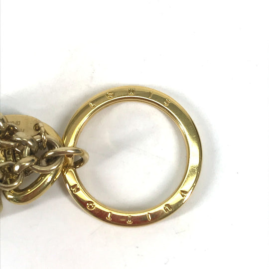 LOUIS VUITTON key ring M66979  Metal, Plastic black Padlock Rock motif keychain Women Used Authentic