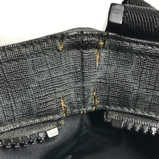 GUCCI Shoulder Bag 162904 GG Supreme Canvas black GG Supreme flat mens Used Authentic