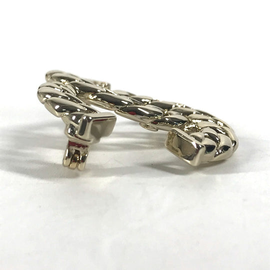 CHANEL Brooch metal gold 24P CC COCO Mark Women Used Authentic