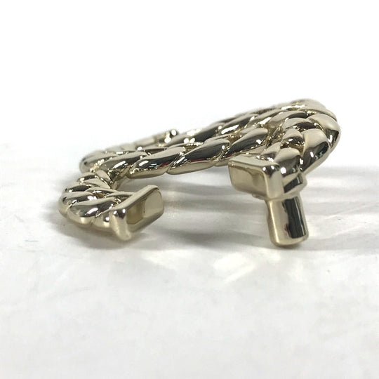 CHANEL Brooch metal gold 24P CC COCO Mark Women Used Authentic