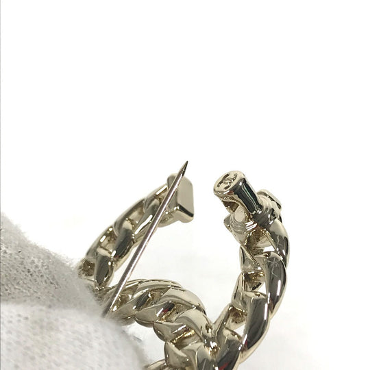 CHANEL Brooch metal gold 24P CC COCO Mark Women Used Authentic