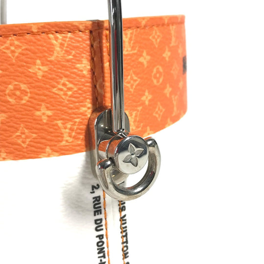 LOUIS VUITTON Shoulder Bag M81590 leather Orange Handbag 2WAY bag LV paint can mens Used Authentic