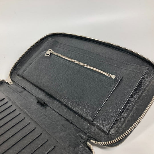 LOUIS VUITTON Long Wallet Purse N48255 Damier Grafitto Canvas black Damier Grafitte Atholl Organizer mens Used Authentic