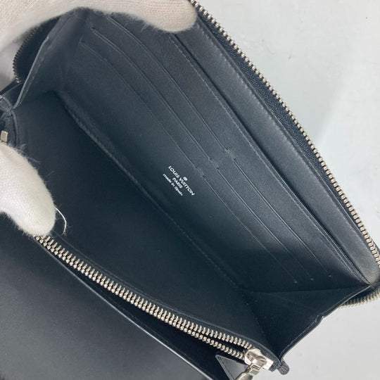 LOUIS VUITTON Long Wallet Purse N64013 Damier Cobalt Canvas Navy America's Cup 2017 Limited Zippy Organizer mens Used Authentic