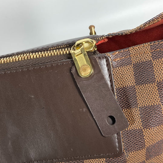 LOUIS VUITTON Boston Duffel bag N41155 Damier canvas Brown Damier Greenwich GM mens Used Authentic