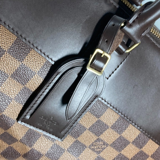 LOUIS VUITTON Boston Duffel bag N41155 Damier canvas Brown Damier Greenwich GM mens Used Authentic