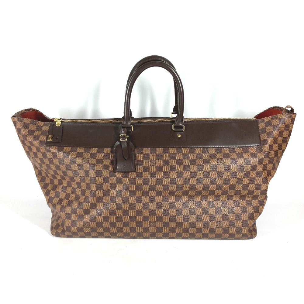 LOUIS VUITTON Boston Duffel bag N41155 Damier canvas Brown Damier Greenwich GM mens Used Authentic