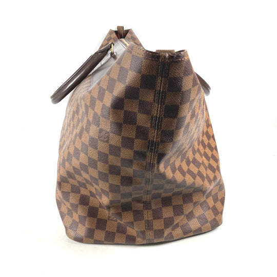 LOUIS VUITTON Boston Duffel bag N41155 Damier canvas Brown Damier Greenwich GM mens Used Authentic