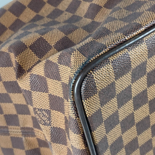 LOUIS VUITTON Boston Duffel bag N41155 Damier canvas Brown Damier Greenwich GM mens Used Authentic