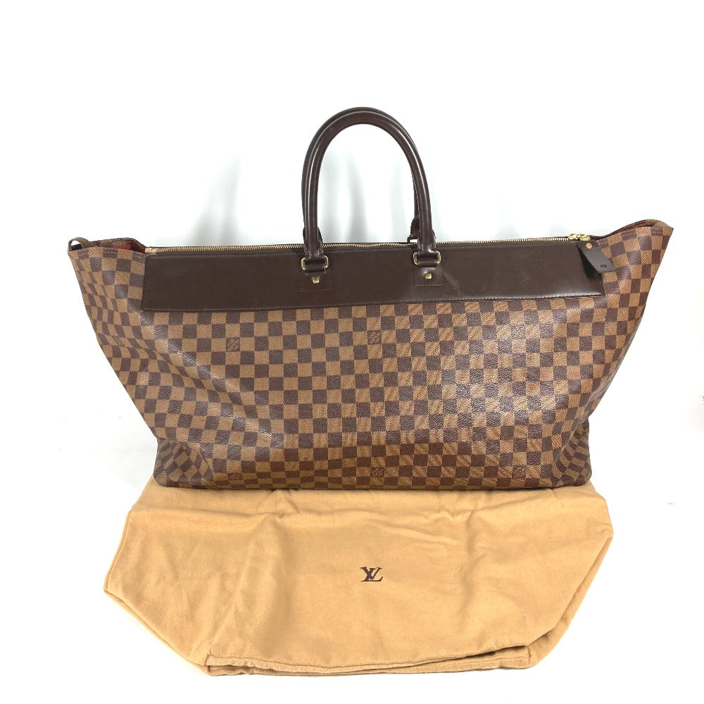 LOUIS VUITTON Boston Duffel bag N41155 Damier canvas Brown Damier Greenwich GM mens Used Authentic