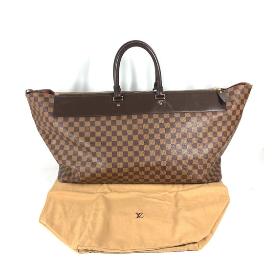 LOUIS VUITTON Boston Duffel bag N41155 Damier canvas Brown Damier Greenwich GM mens Used Authentic