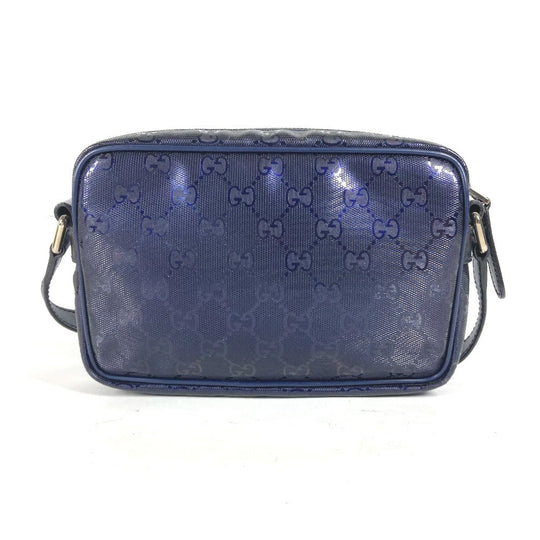 GUCCI Shoulder Bag 201447 GG Imprime, Leather blue GG implementation mens Used Authentic