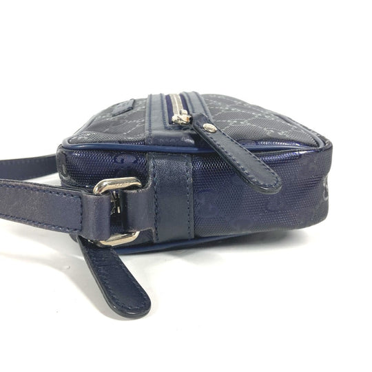 GUCCI Shoulder Bag 201447 GG Imprime, Leather blue GG implementation mens Used Authentic