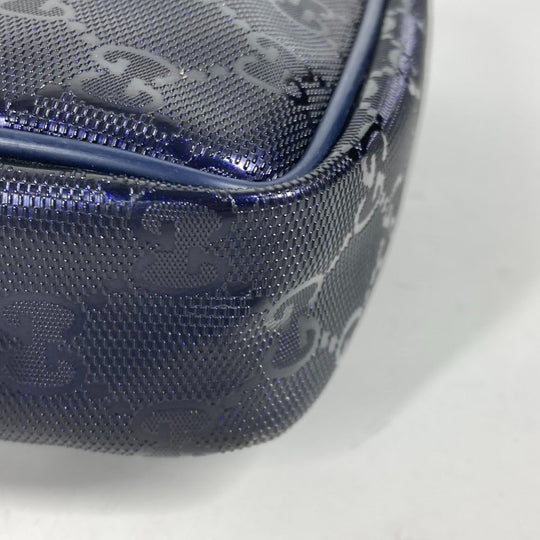 GUCCI Shoulder Bag 201447 GG Imprime, Leather blue GG implementation mens Used Authentic