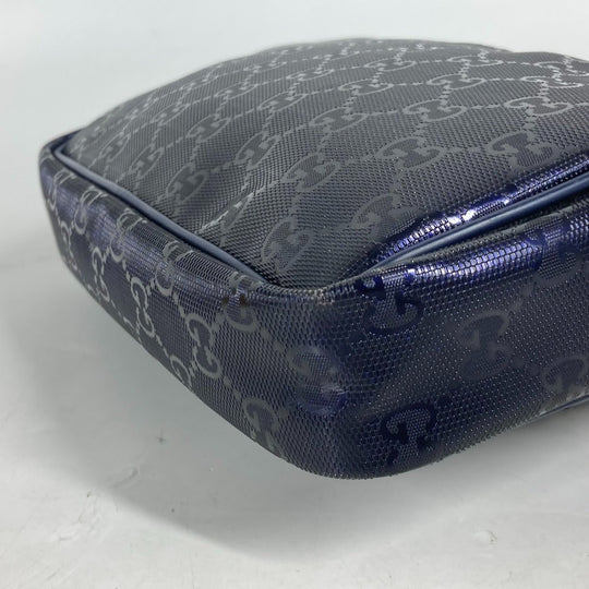 GUCCI Shoulder Bag 201447 GG Imprime, Leather blue GG implementation mens Used Authentic