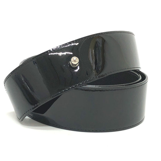 LOUIS VUITTON belt MP144 Patent leather black Women 70 Used Authentic