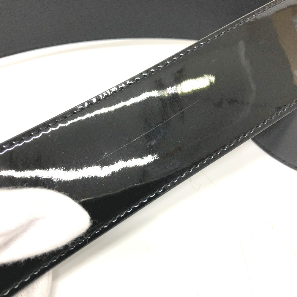 LOUIS VUITTON belt MP144 Patent leather black Women 70 Used Authentic
