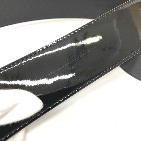 LOUIS VUITTON belt MP144 Patent leather black Women 70 Used Authentic