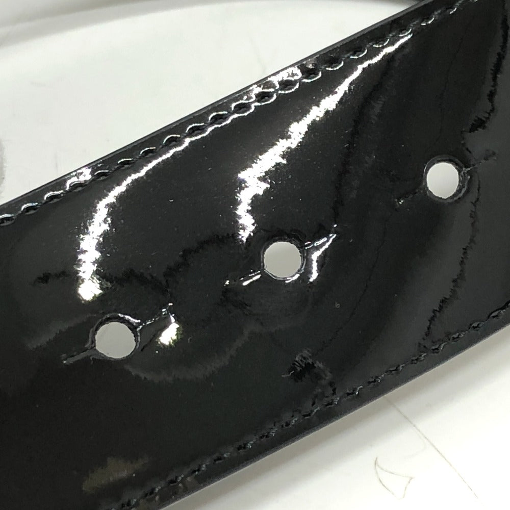 LOUIS VUITTON belt MP144 Patent leather black Women 70 Used Authentic