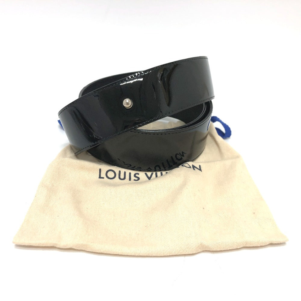 LOUIS VUITTON belt MP144 Patent leather black Women 70 Used Authentic