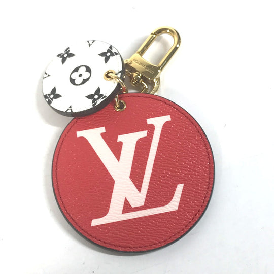 LOUIS VUITTON key ring M67847 Monogram giant canvas Red Monogram Giant Porto Cray Rustre Women Used Authentic
