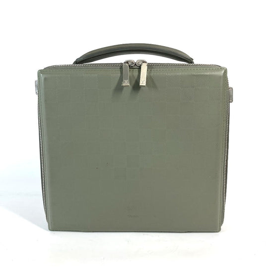 LOUIS VUITTON Handbag M92159 leather khaki Damie Grasset Blues Women Used Authentic