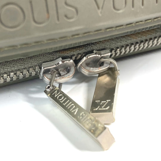 LOUIS VUITTON Handbag M92159 leather khaki Damie Grasset Blues Women Used Authentic