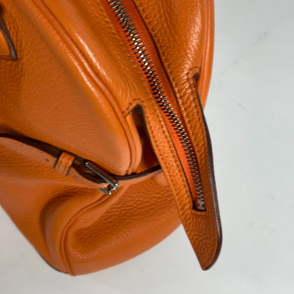 HERMES Handbag Taurillon Clemence Orange Atlas 35 Women Used Authentic