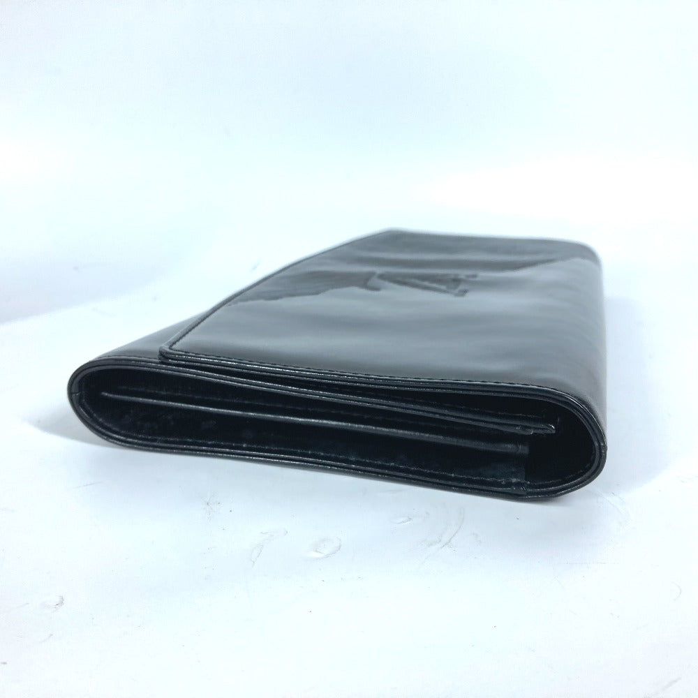 LOUIS VUITTON Clutch bag M63962 leather black Opera line Aegean mens Used Authentic