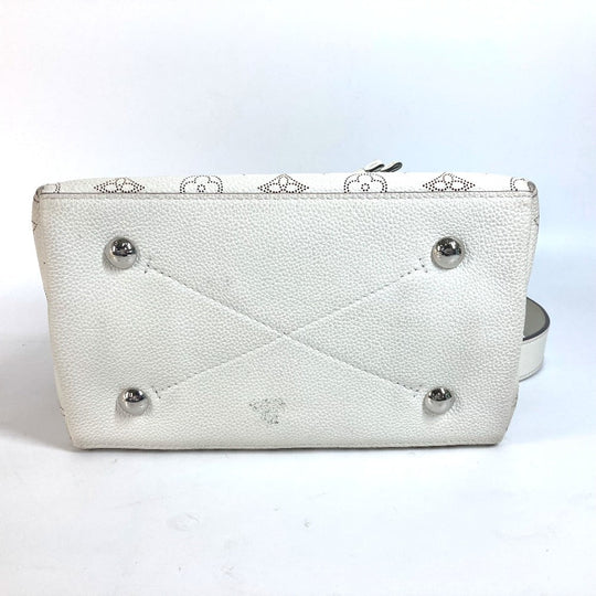 LOUIS VUITTON Shoulder Bag M58483 monogram mahina leather white Monogram Mahina Mulia Women Used Authentic
