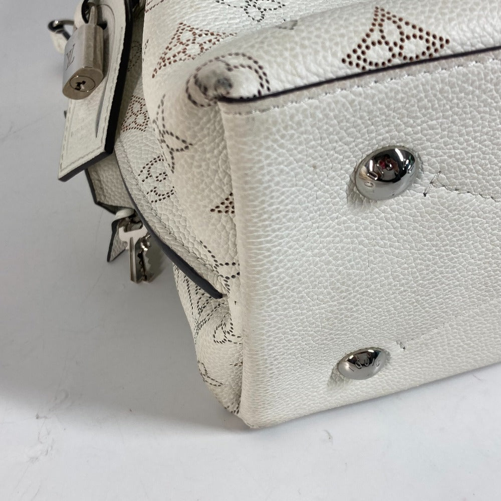 LOUIS VUITTON Shoulder Bag M58483 monogram mahina leather white Monogram Mahina Mulia Women Used Authentic