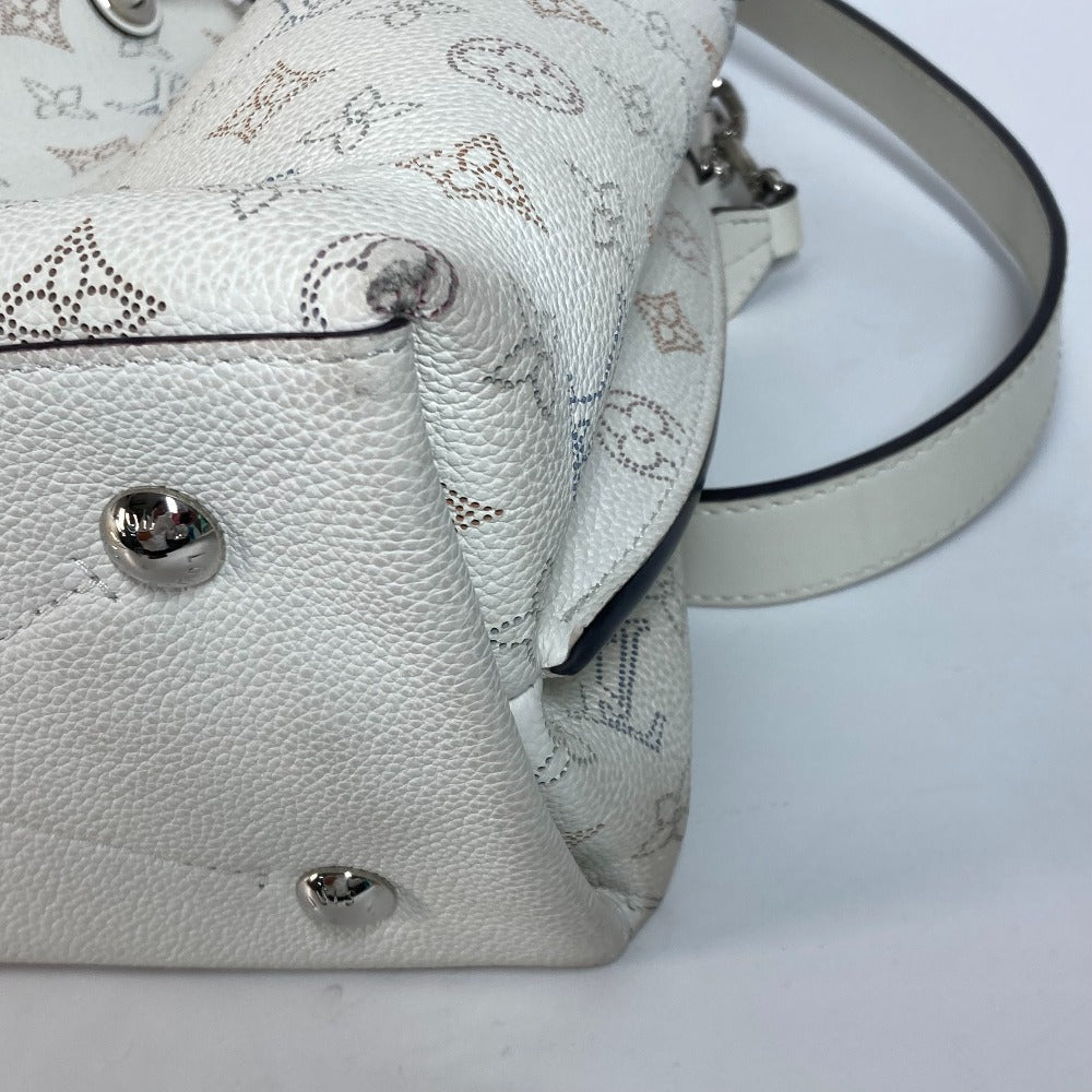 LOUIS VUITTON Shoulder Bag M58483 monogram mahina leather white Monogram Mahina Mulia Women Used Authentic