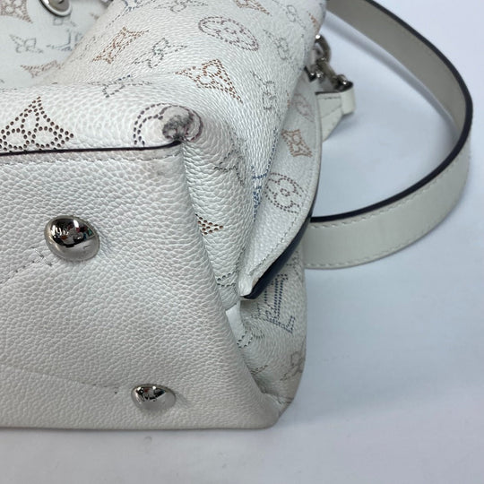 LOUIS VUITTON Shoulder Bag M58483 monogram mahina leather white Monogram Mahina Mulia Women Used Authentic