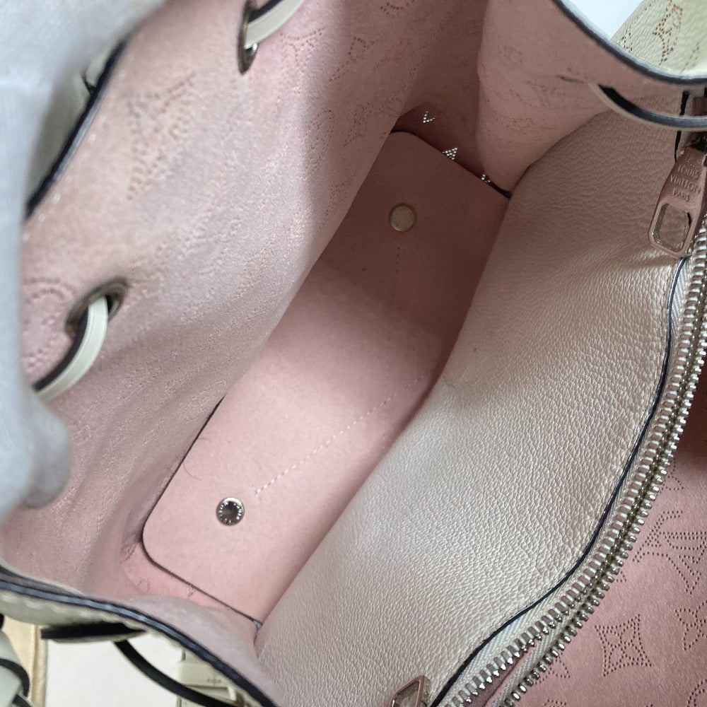 LOUIS VUITTON Shoulder Bag M58483 monogram mahina leather white Monogram Mahina Mulia Women Used Authentic