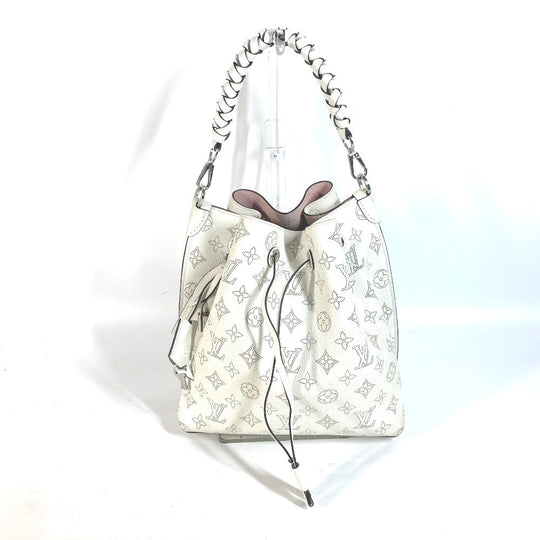 LOUIS VUITTON Shoulder Bag M58483 monogram mahina leather white Monogram Mahina Mulia Women Used Authentic