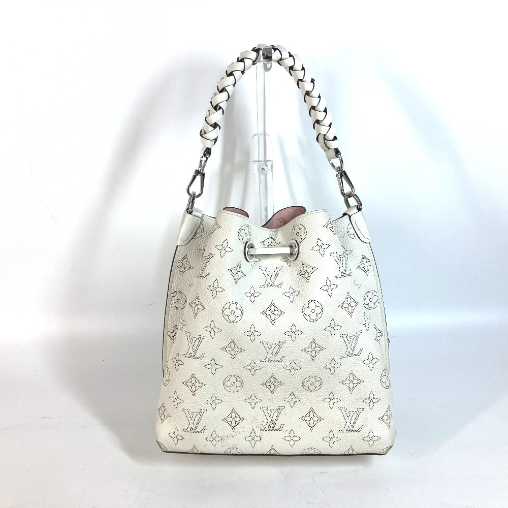 LOUIS VUITTON Shoulder Bag M58483 monogram mahina leather white Monogram Mahina Mulia Women Used Authentic