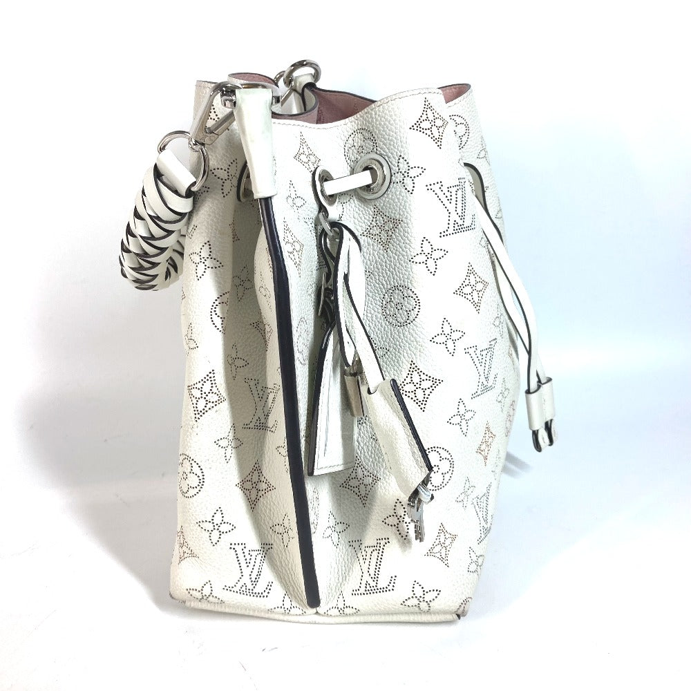 LOUIS VUITTON Shoulder Bag M58483 monogram mahina leather white Monogram Mahina Mulia Women Used Authentic