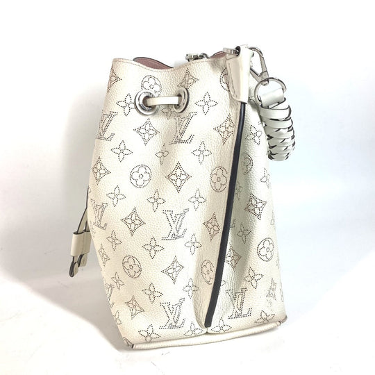 LOUIS VUITTON Shoulder Bag M58483 monogram mahina leather white Monogram Mahina Mulia Women Used Authentic