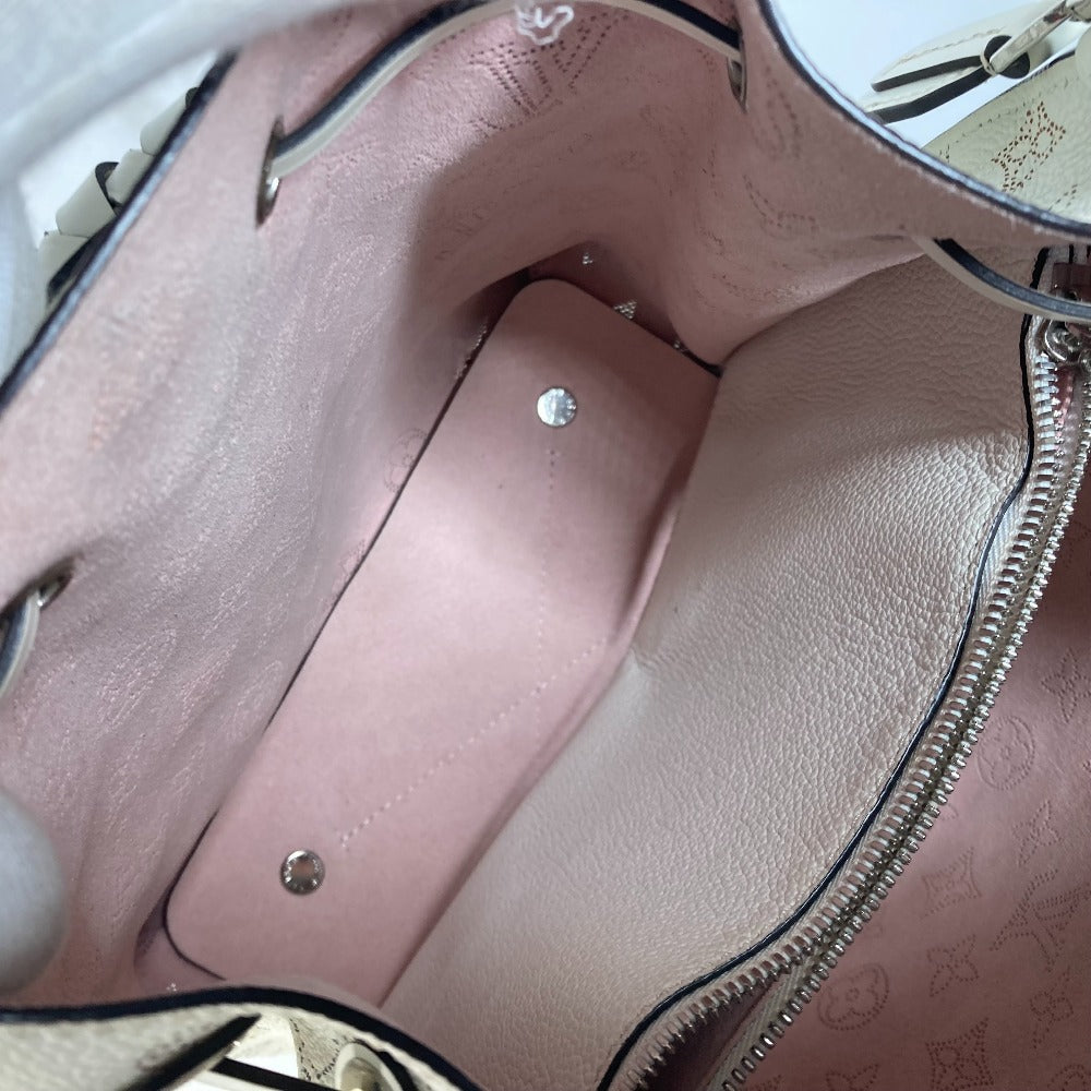 LOUIS VUITTON Shoulder Bag M58483 monogram mahina leather white Monogram Mahina Mulia Women Used Authentic