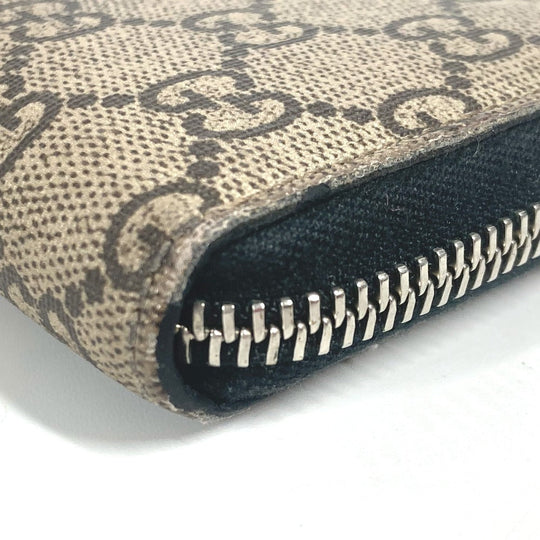 GUCCI Coin case 451276 GG Supreme Canvas beige GG Supreme Tiger Tiger mens Used Authentic