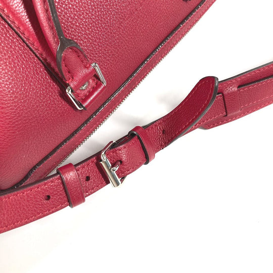 LOUIS VUITTON Handbag M94341  Voca Stains all leather Red Parnasea SC Bag PM Women Used Authentic