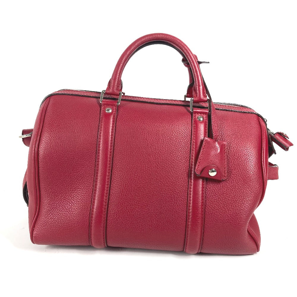 LOUIS VUITTON Handbag M94341  Voca Stains all leather Red Parnasea SC Bag PM Women Used Authentic