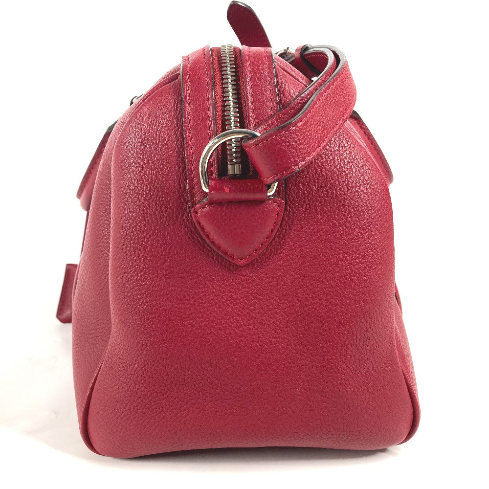LOUIS VUITTON Handbag M94341  Voca Stains all leather Red Parnasea SC Bag PM Women Used Authentic