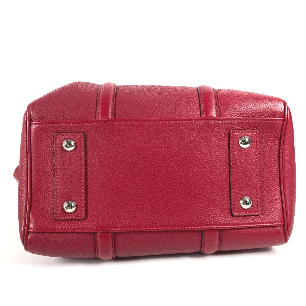 LOUIS VUITTON Handbag M94341  Voca Stains all leather Red Parnasea SC Bag PM Women Used Authentic