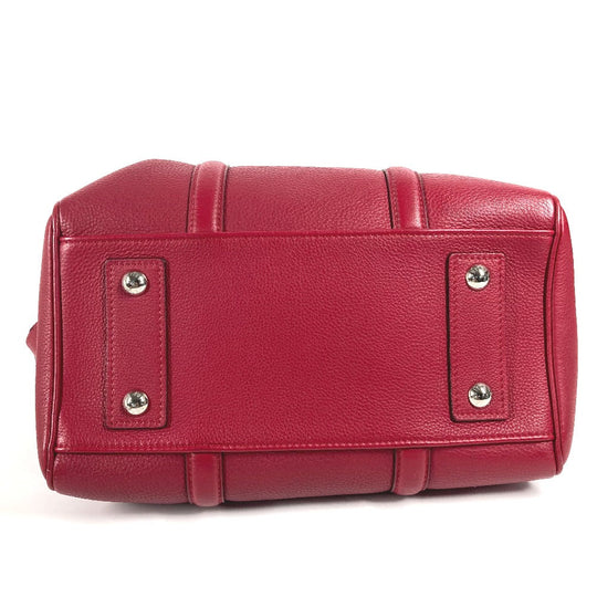LOUIS VUITTON Handbag M94341  Voca Stains all leather Red Parnasea SC Bag PM Women Used Authentic